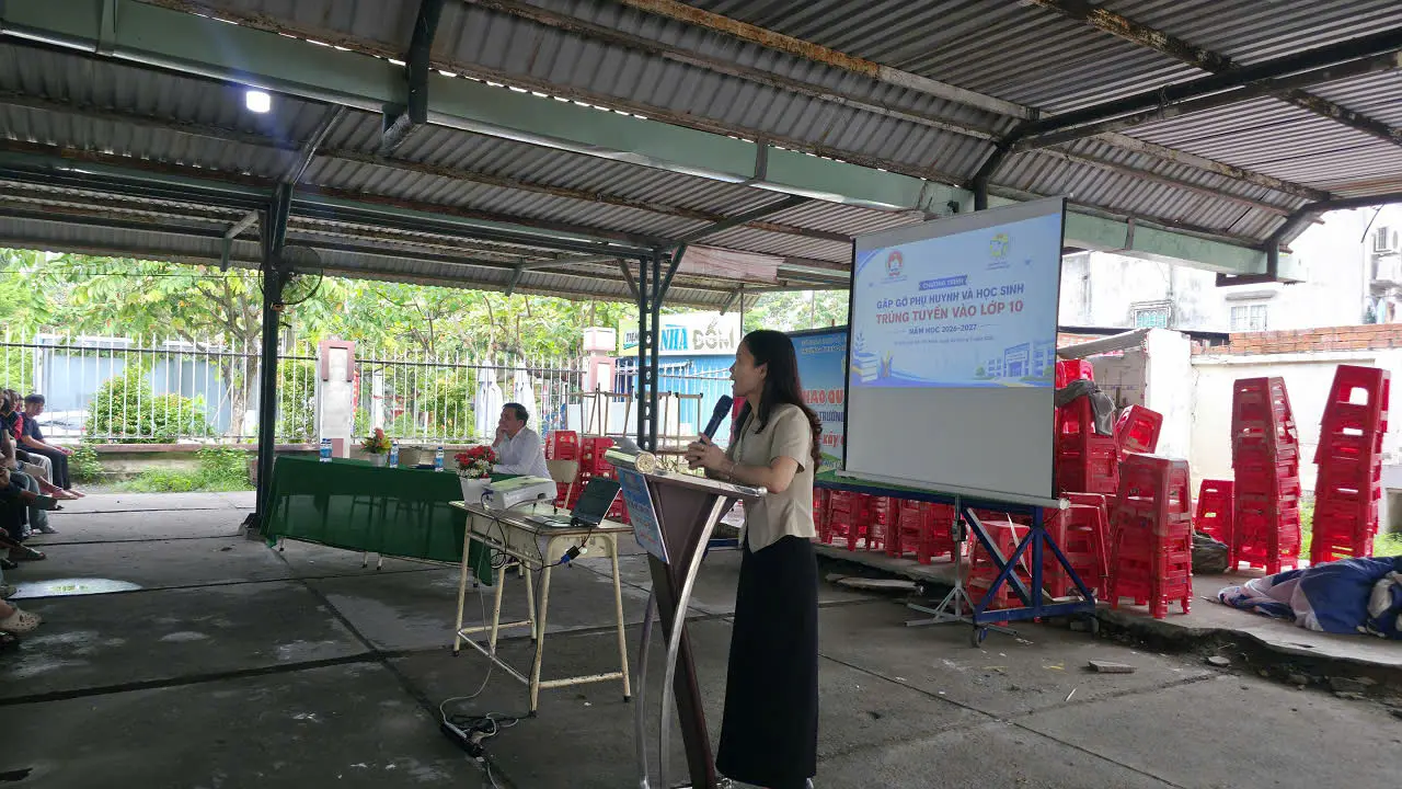 TRƯỜNG THPT HUỲNH VĂN NGHỆ TỔ CHỨC TƯ VẤN DÀNH CHO HỌC SINH TRÚNG TUYỂN LỚP 10 NĂM HỌC 2026 – 2027
