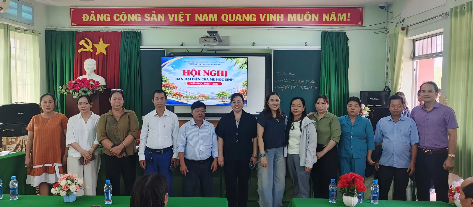 TRƯỜNG THPT HUỲNH VĂN NGHỆ TỔ CHỨC THÀNH CÔNG HỘI NGHỊ BAN ĐẠI DIỆN CHA MẸ HỌC SINH TOÀN TRƯỜNG NĂM HỌC 2026 – 2027