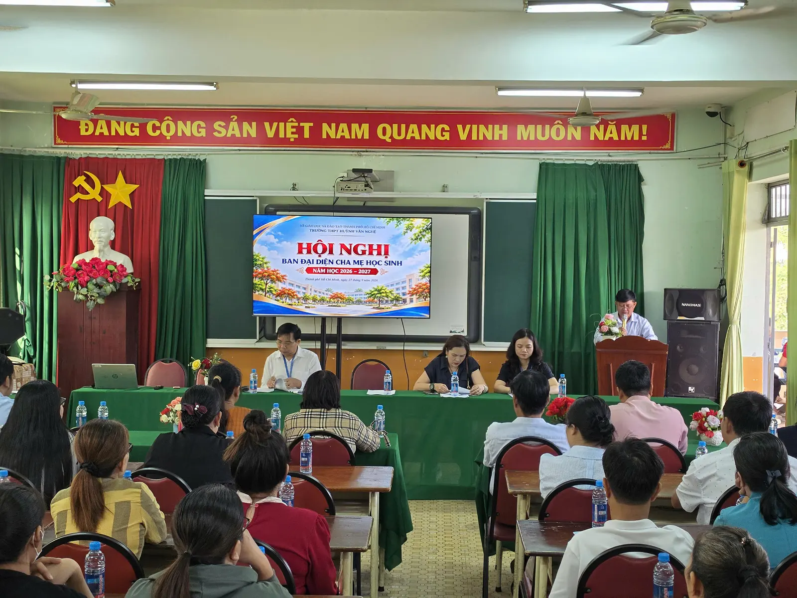 TRƯỜNG THPT HUỲNH VĂN NGHỆ TỔ CHỨC THÀNH CÔNG HỘI NGHỊ BAN ĐẠI DIỆN CHA MẸ HỌC SINH TOÀN TRƯỜNG NĂM HỌC 2026 – 2027