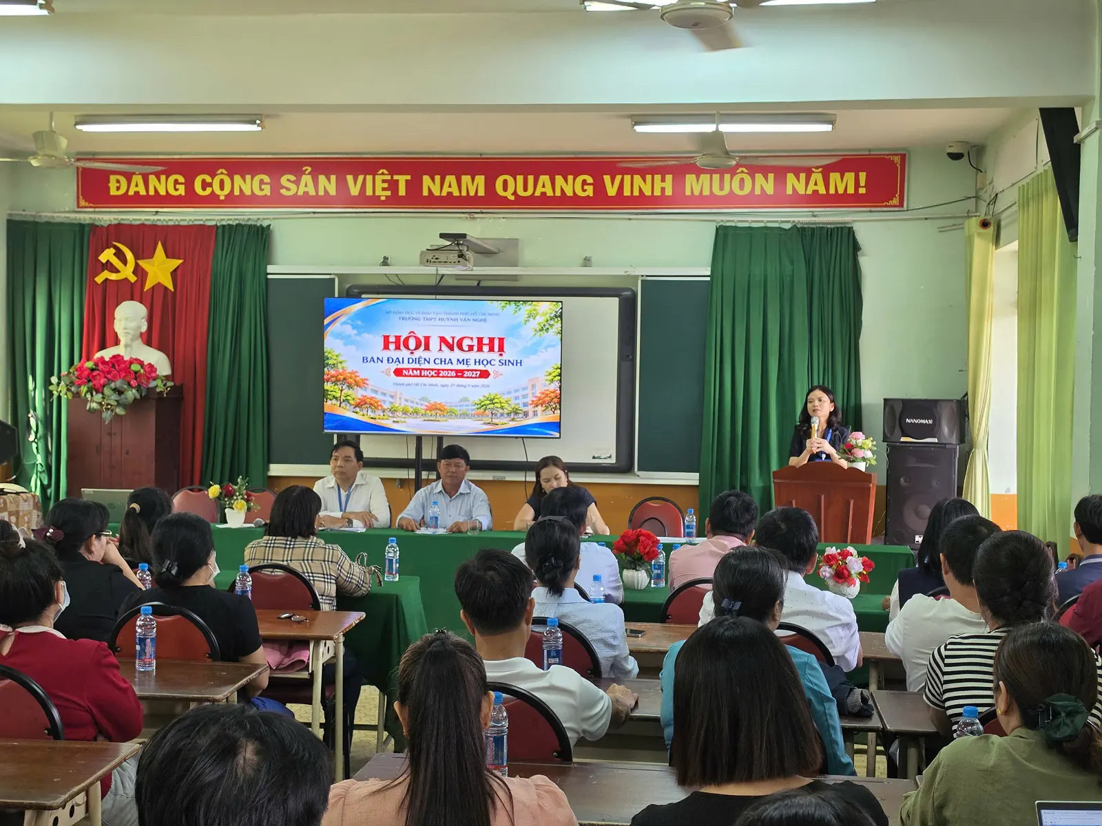 TRƯỜNG THPT HUỲNH VĂN NGHỆ TỔ CHỨC THÀNH CÔNG HỘI NGHỊ BAN ĐẠI DIỆN CHA MẸ HỌC SINH TOÀN TRƯỜNG NĂM HỌC 2026 – 2027
