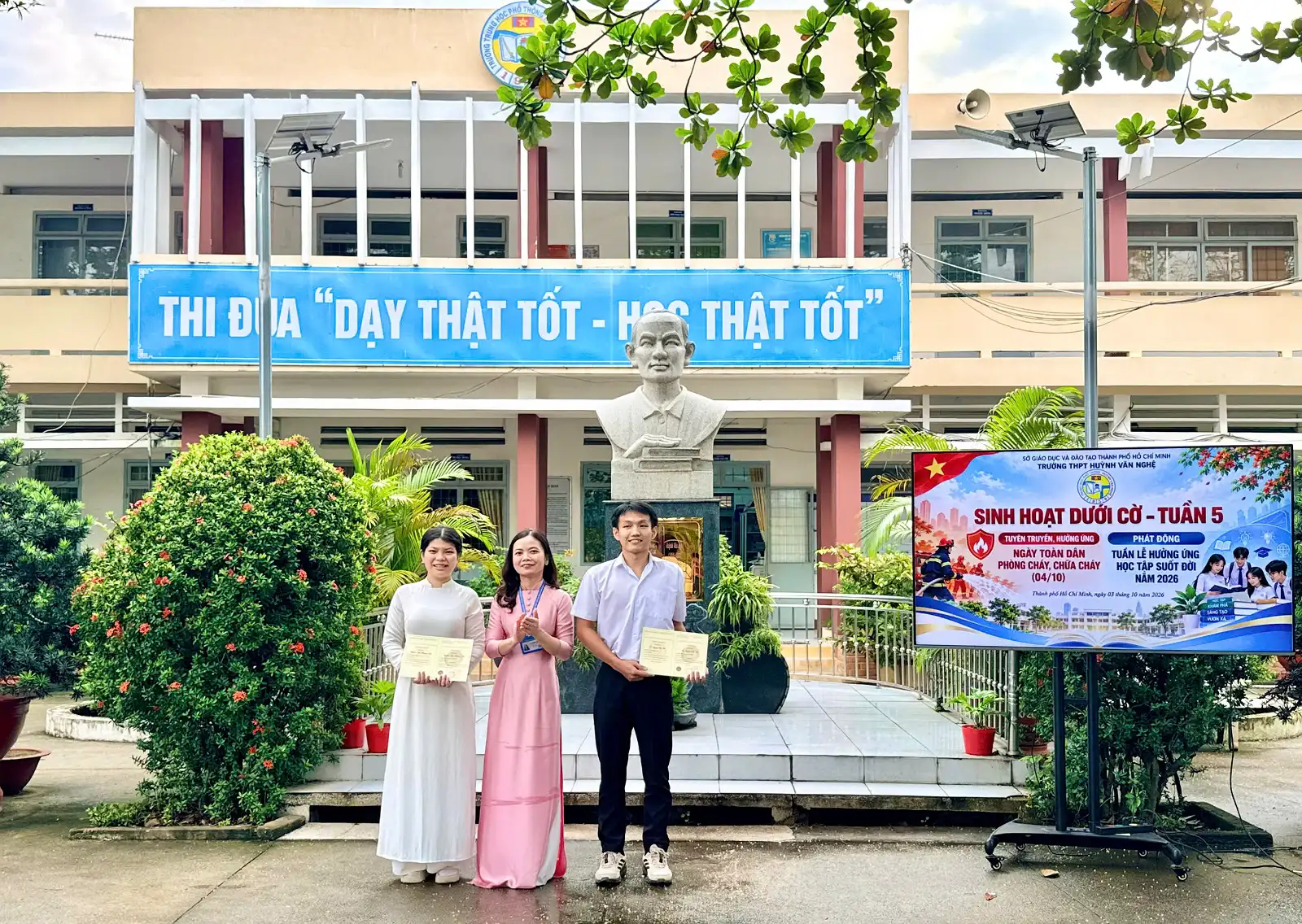 TRƯỜNG THPT HUỲNH VĂN NGHỆ PHÁT ĐỘNG TUẦN LỄ HƯỞNG ỨNG HỌC TẬP SUỐT ĐỜI NĂM 2026 – LAN TỎA TRI THỨC, KIẾN TẠO TƯƠNG LAI