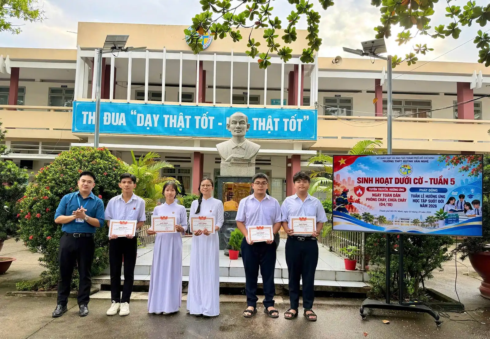 TRƯỜNG THPT HUỲNH VĂN NGHỆ PHÁT ĐỘNG TUẦN LỄ HƯỞNG ỨNG HỌC TẬP SUỐT ĐỜI NĂM 2026 – LAN TỎA TRI THỨC, KIẾN TẠO TƯƠNG LAI