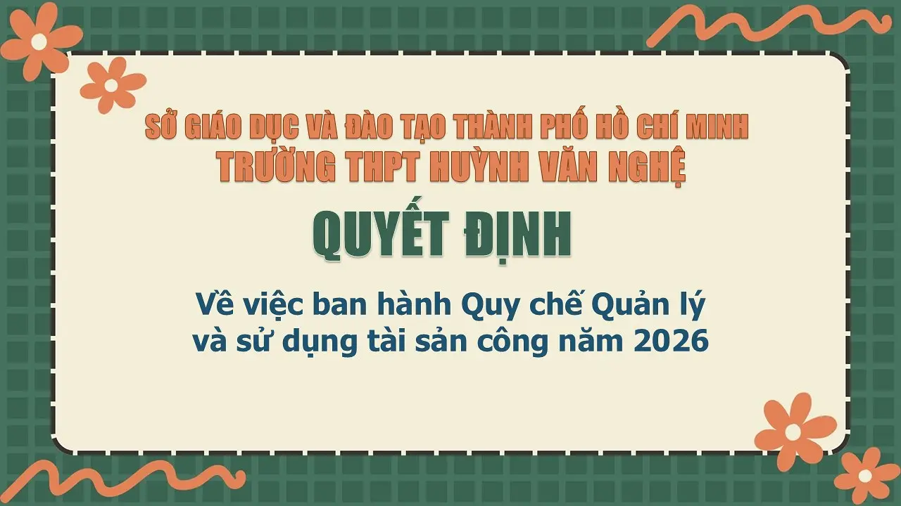 Trường THPT Huỳnh Văn Nghệ
