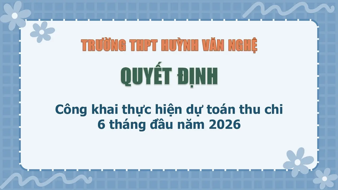 Trường THPT Huỳnh Văn Nghệ