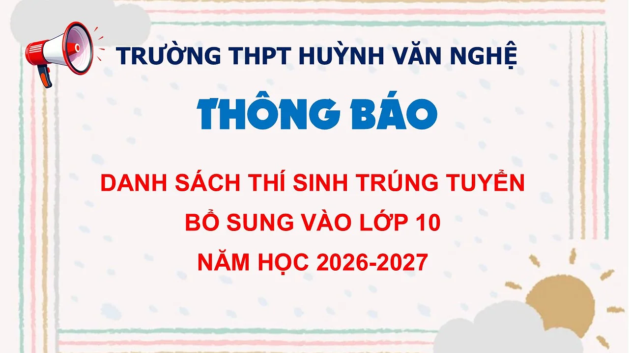 Trường THPT Huỳnh Văn Nghệ